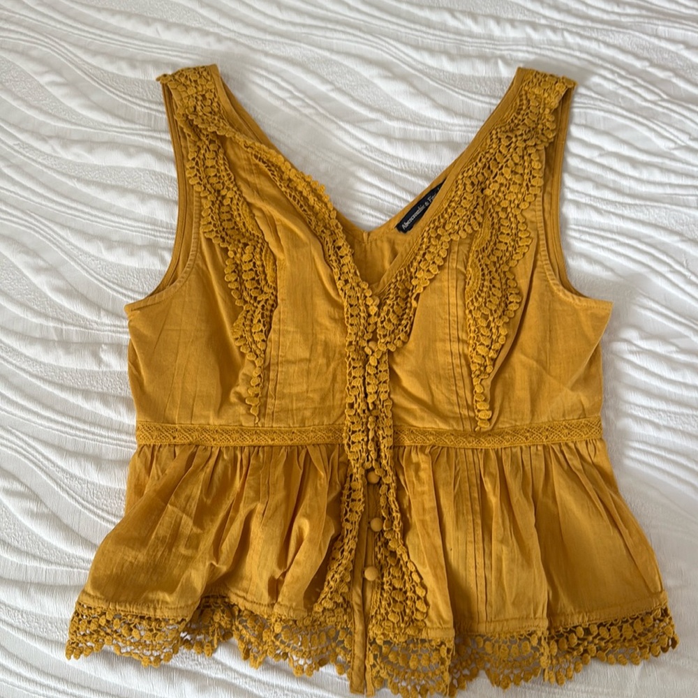 Abercrombie & Fitch Mustard Tank Top